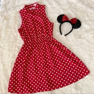 Minnie Mouse polka dot dress